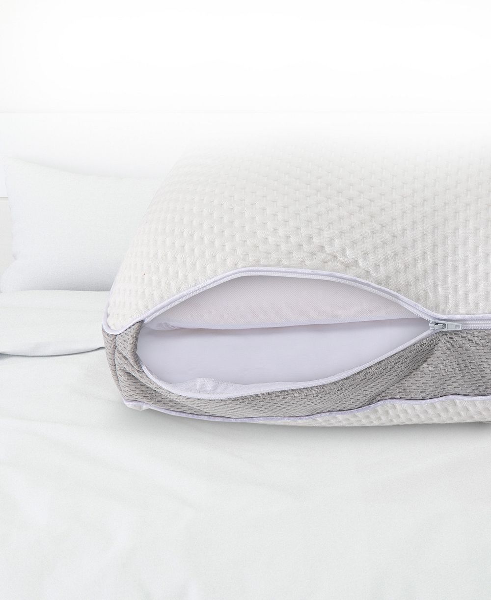Cheer Collection Dual-Sided Latex Foam Pillow, Standard