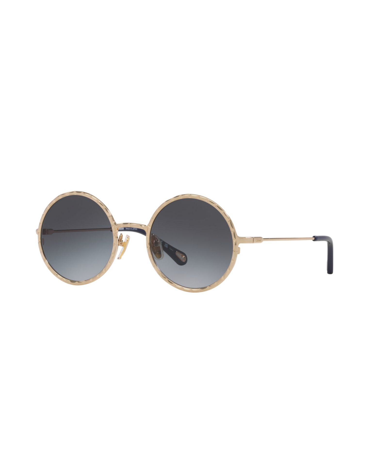 Chloe Women's Round Etched Metal Sunglasses, CH0230S