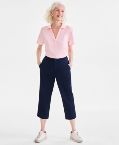 Style & Co Petite Mid-Rise Comfort Waist Capri Pants, Exclusively at Macy's