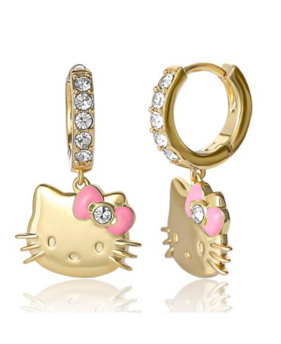 Серьги-кольца Hello Kitty Sanrio Pave Charm