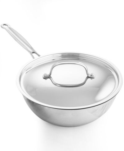 Cuisinart классическая сковорода из нержавеющей стали 3 Qt. с крышкой