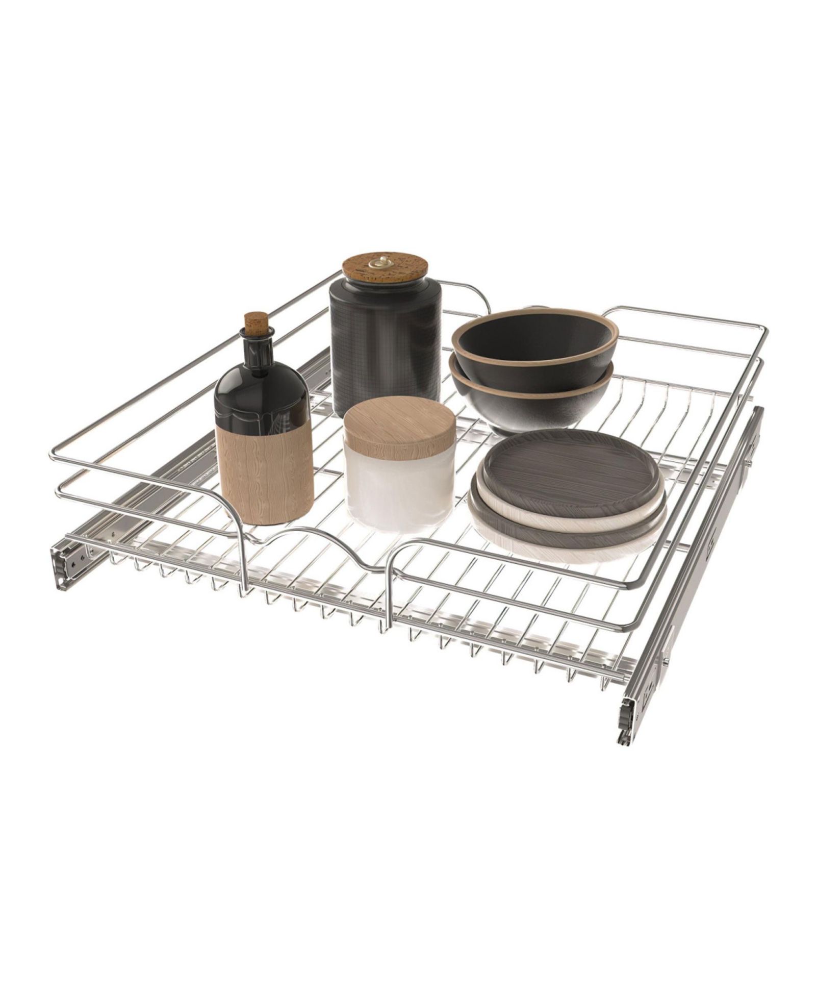 Rev-A-Shelf Kitchen Cabinet Pullout Shelf Organizer, 21 x 22 In, 5WB1-2122CR-1