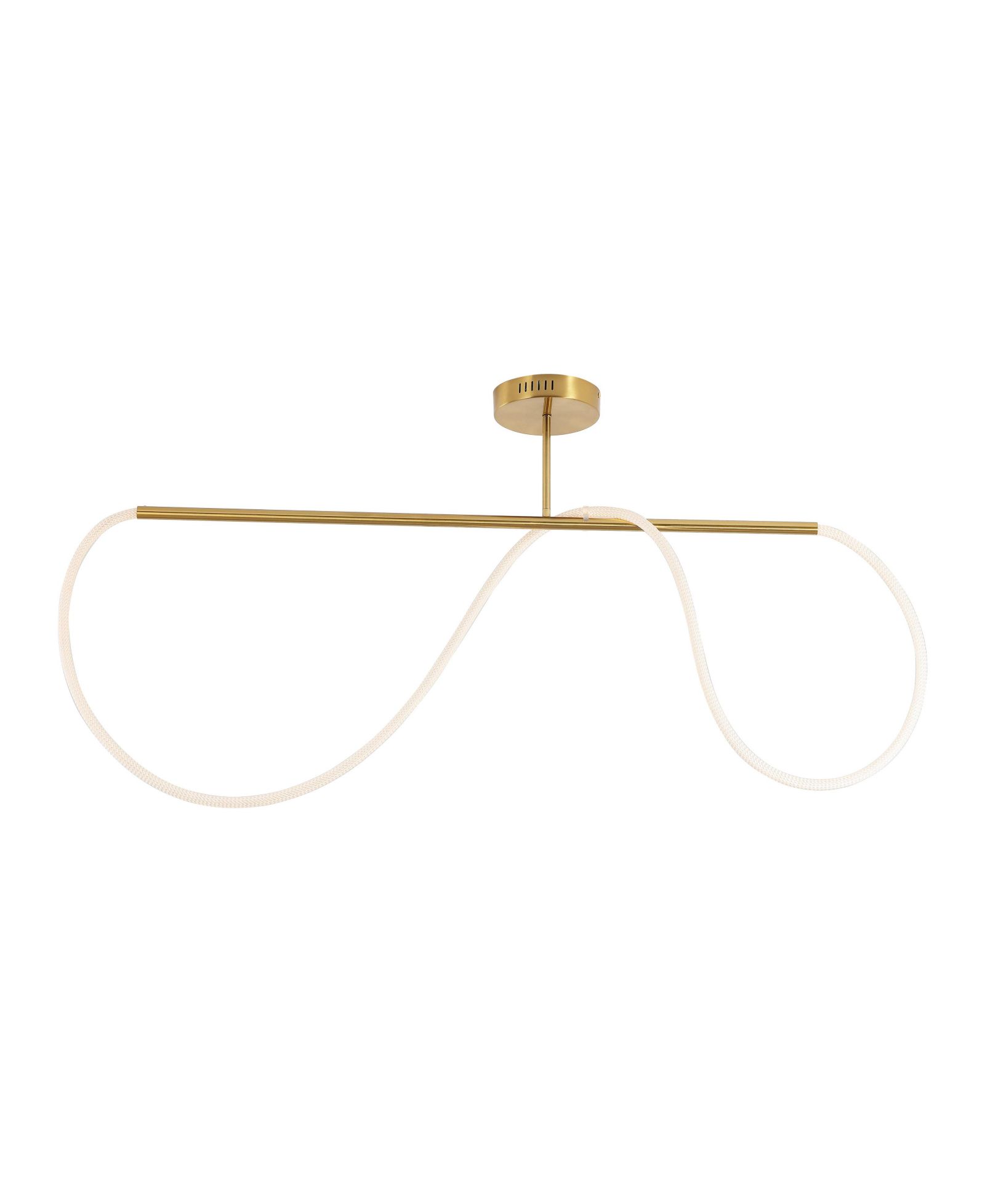 Светильник Jonathan Y Alessio Contemporary Minimalist 360 Adjustable Silicone Neon Rope Dimmable Linear Integrated LED Flush Mount