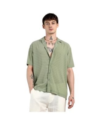 Cahoot Men's Campus Sutra Utility Tartan Plaid Oversized Shirt