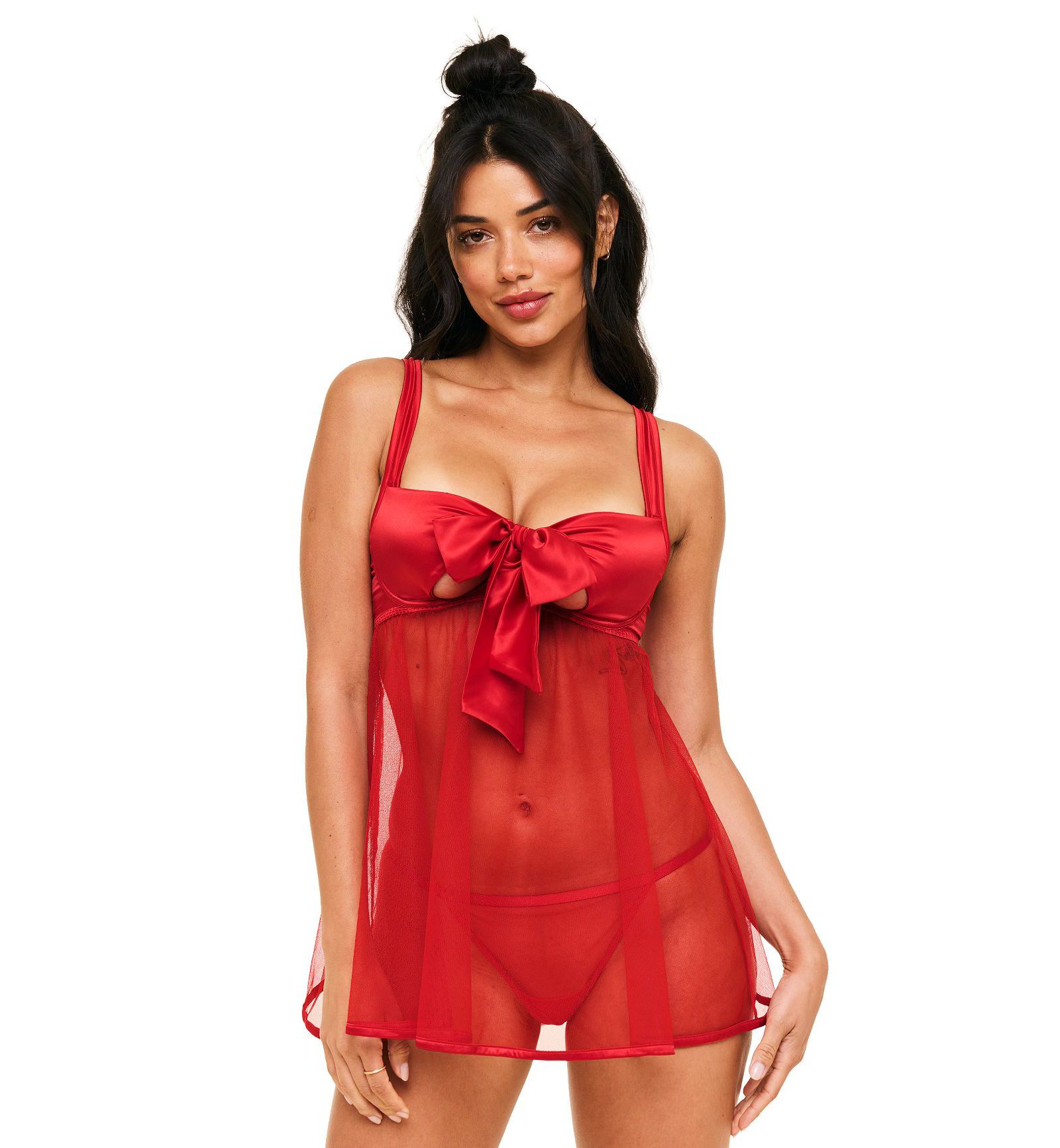 Adore Me Women's Bessima Babydoll and G-String Set Lingerie