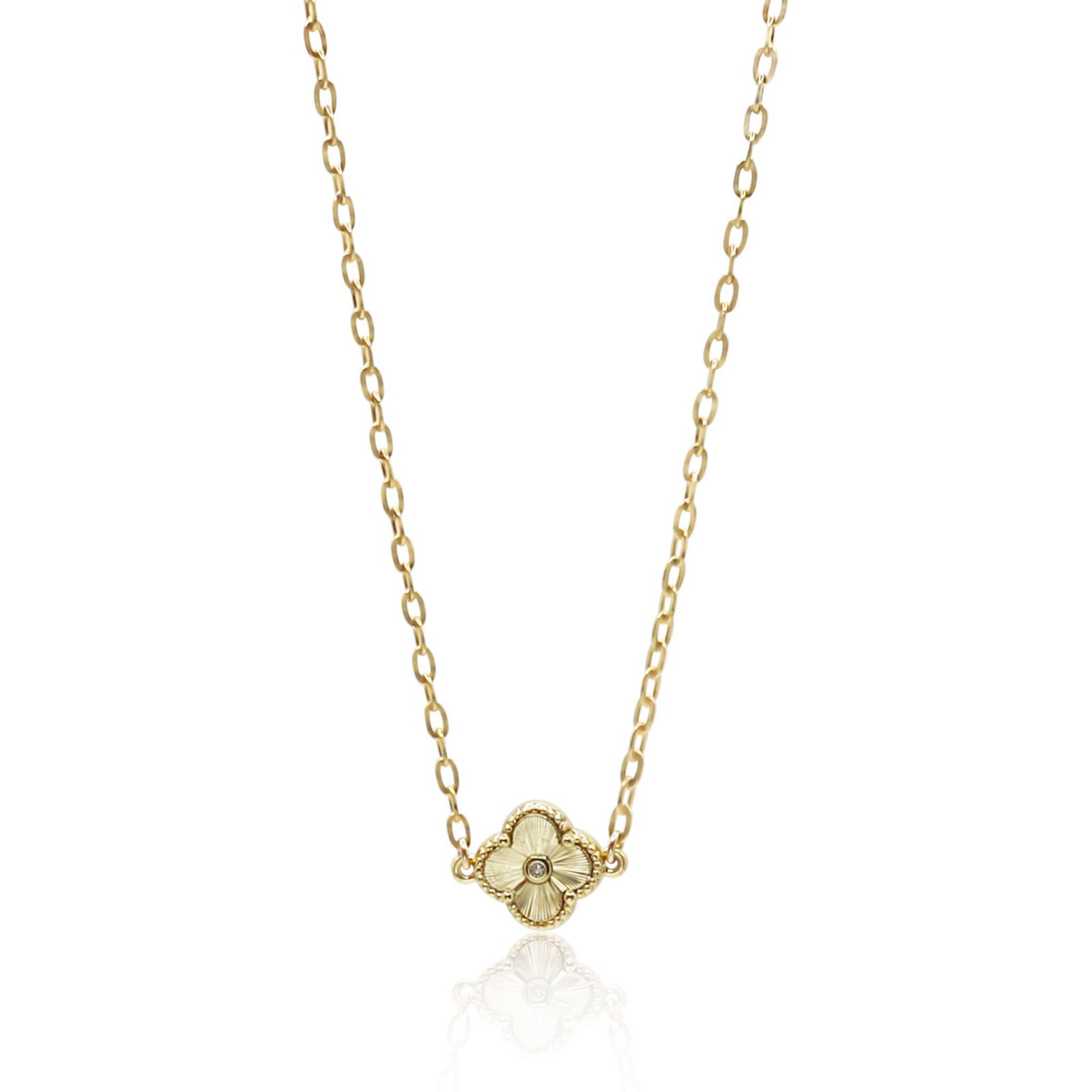 Gold Clover ожерелье Clover