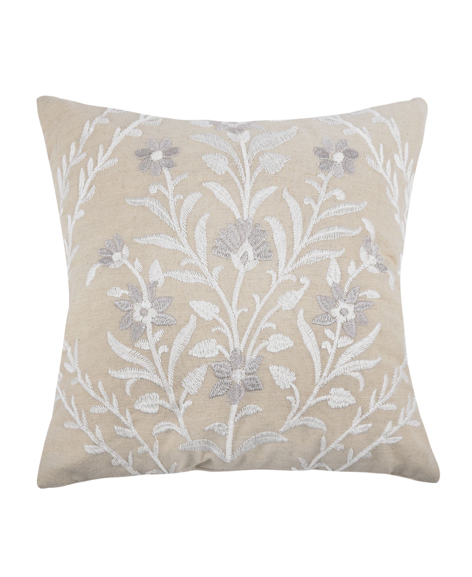 Levtex Eyelet Floral Embroidered Decorative Pillow, 18" x 18"