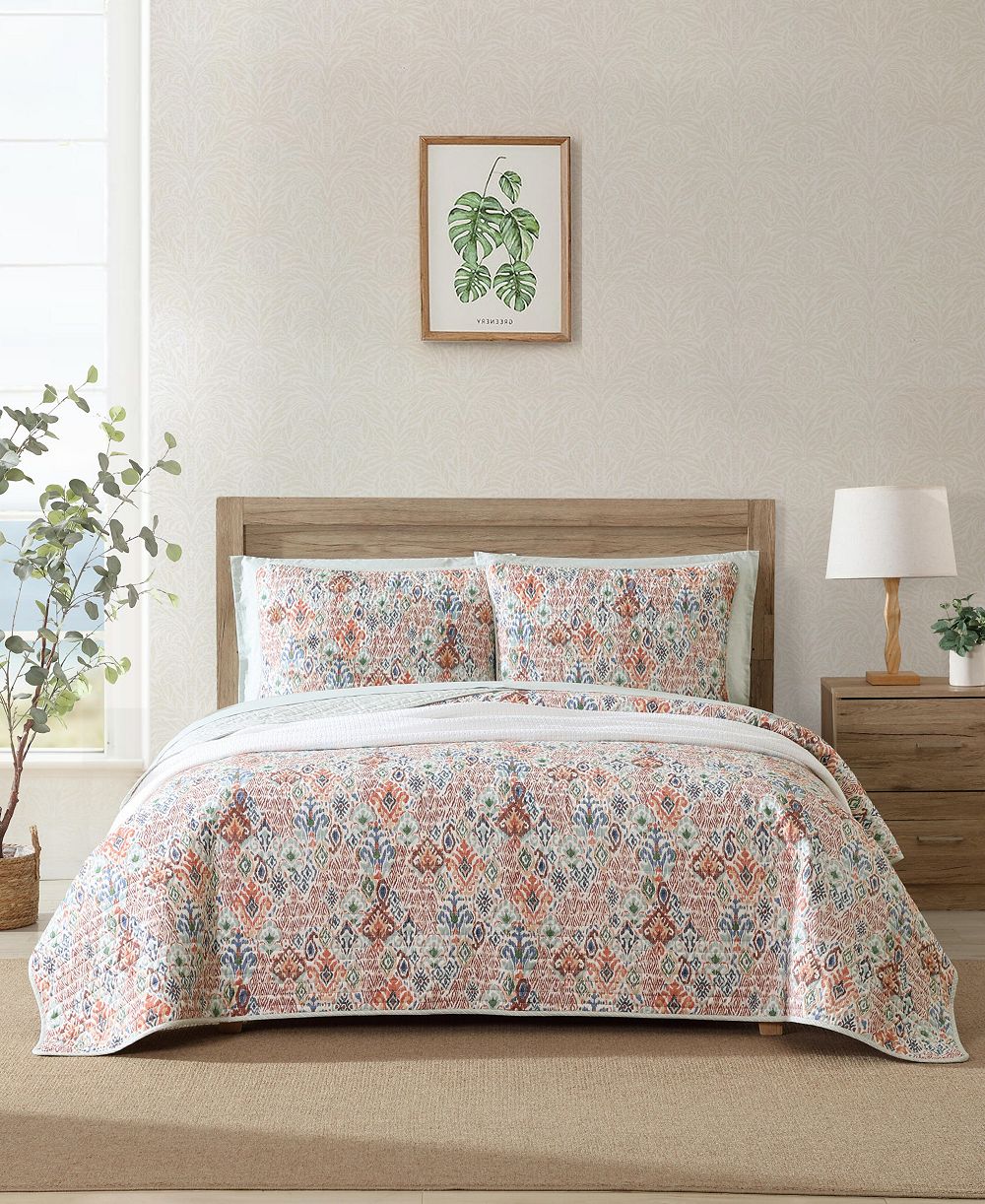 Tommy Bahama Home Ikat Tropics Reversible 3-Pc. Quilt Set, King