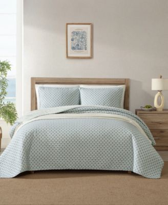 Tommy Bahama Home Coastal Batik Reversible 3-Pc. Quilt Set, King