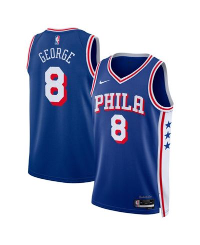 Nike Мужской и Женский джерси Paul George Philadelphia 76ers 2024 Swingman