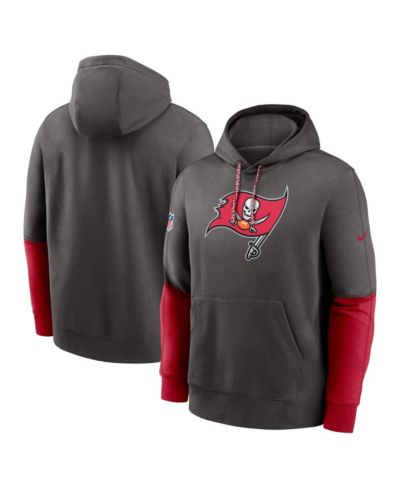 Мужское худи Nike Club Pullover Tampa Bay Buccaneers 2024 Sideline, pewter/red