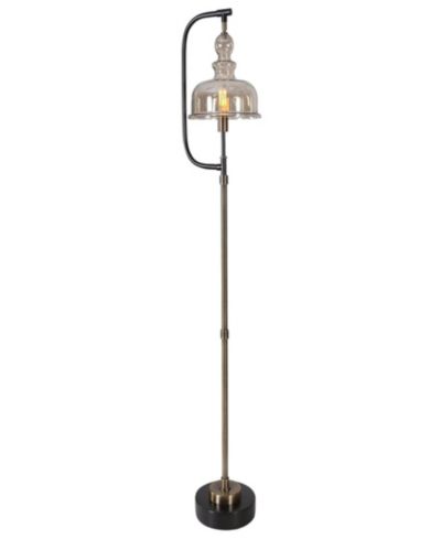 Промышленный напольный светильник Uttermost Elieser, металлический, 69"