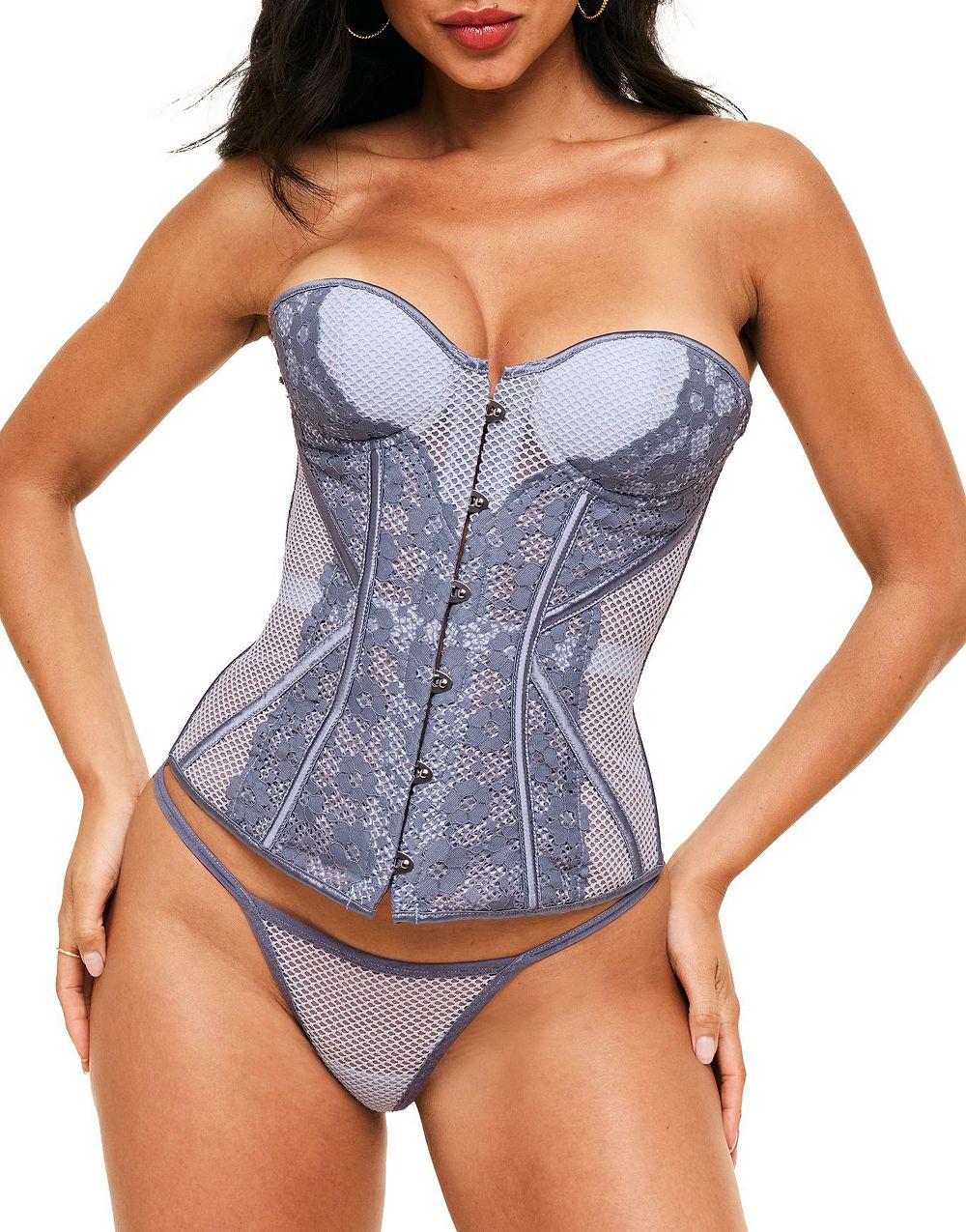 Adore Me Women's Padma Sweetheart Corset and G-String Set