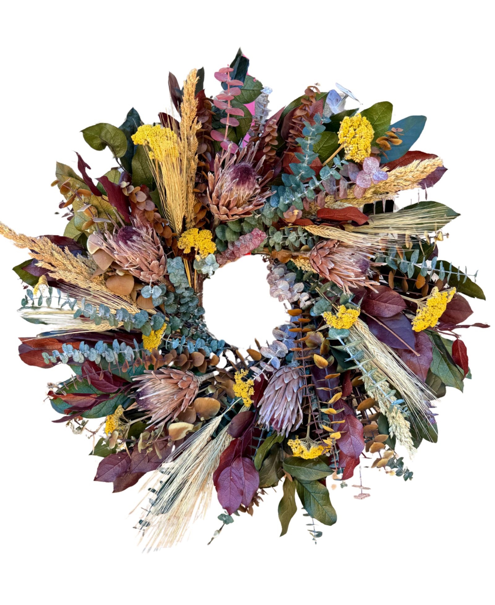 Декоративное венковое украшение GreenishBlu Preserved Wreath, 22"