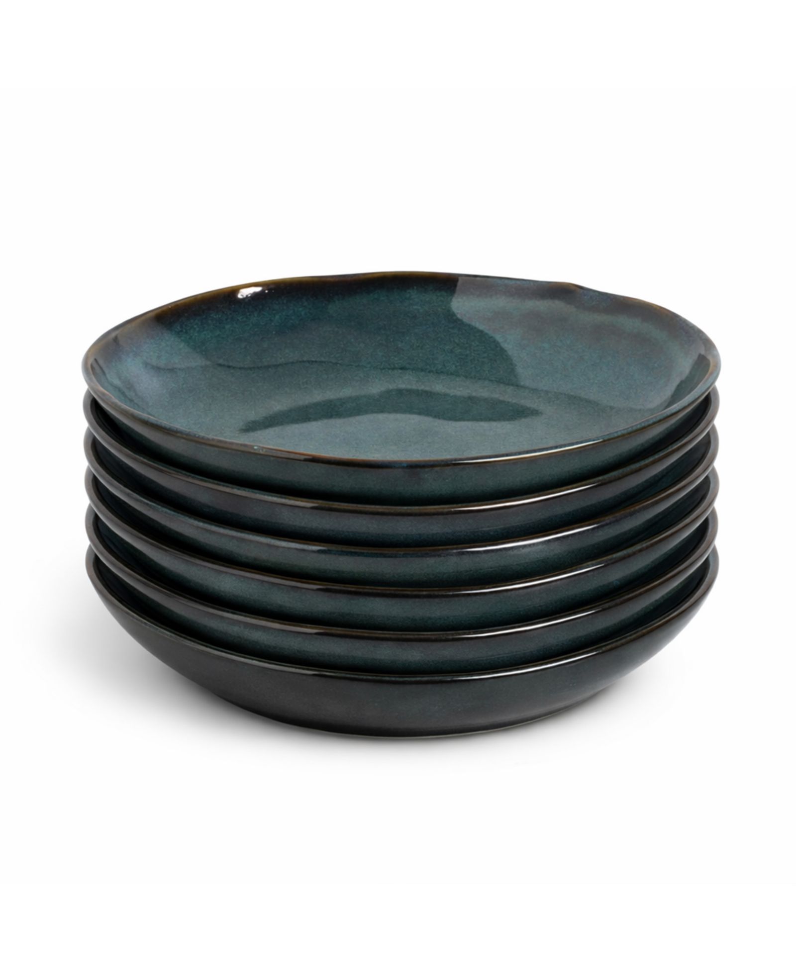 PORTO BRASIL Stoneware Pasta Bowls, Set of 6