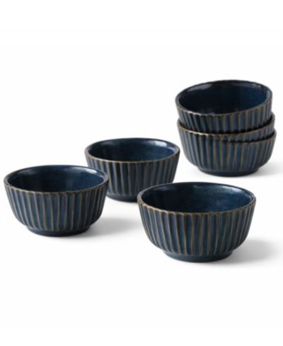 PORTO BRASIL Stoneware Linhas Ramekins, Set of 6
