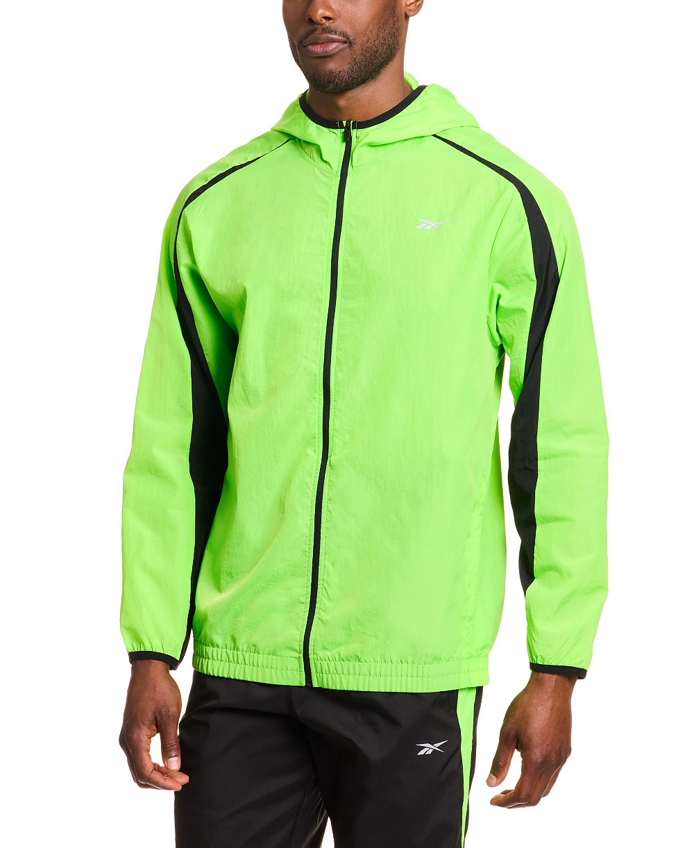 Reebok Men's Hooded Zip-Front Track Jacket