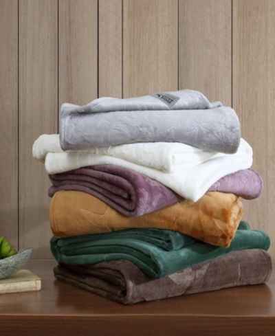 Мягкий плюшевый плед Eddie Bauer Carved Ultra Soft, 70" X 50"