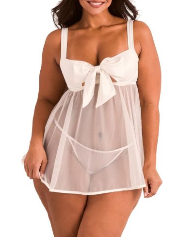 Комплект нижнего белья Adore Me Plus Size Bessima Babydoll и G-String