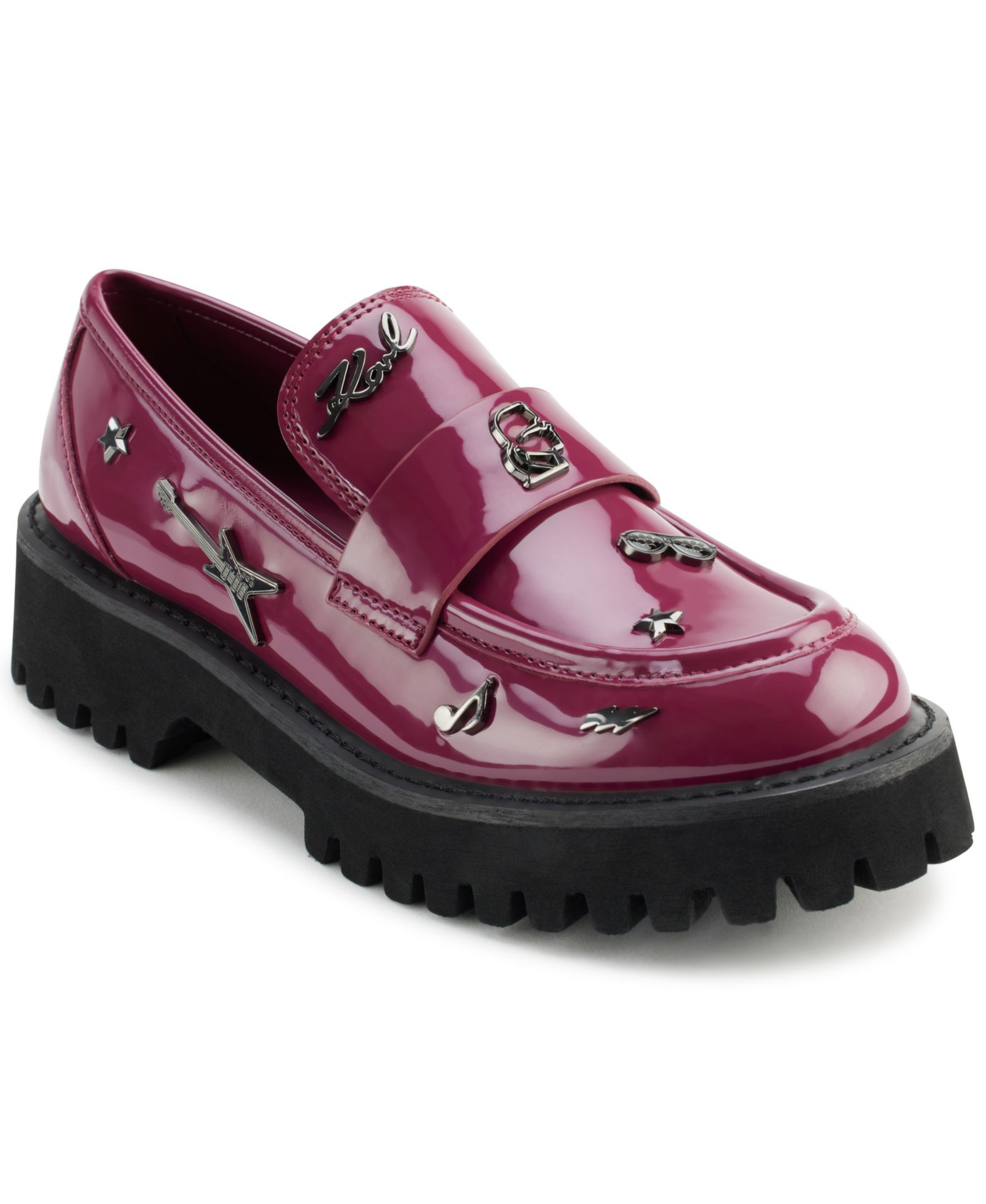 KARL LAGERFELD PARIS Женские лоферы Gaston Rocker Almond Toe Lug