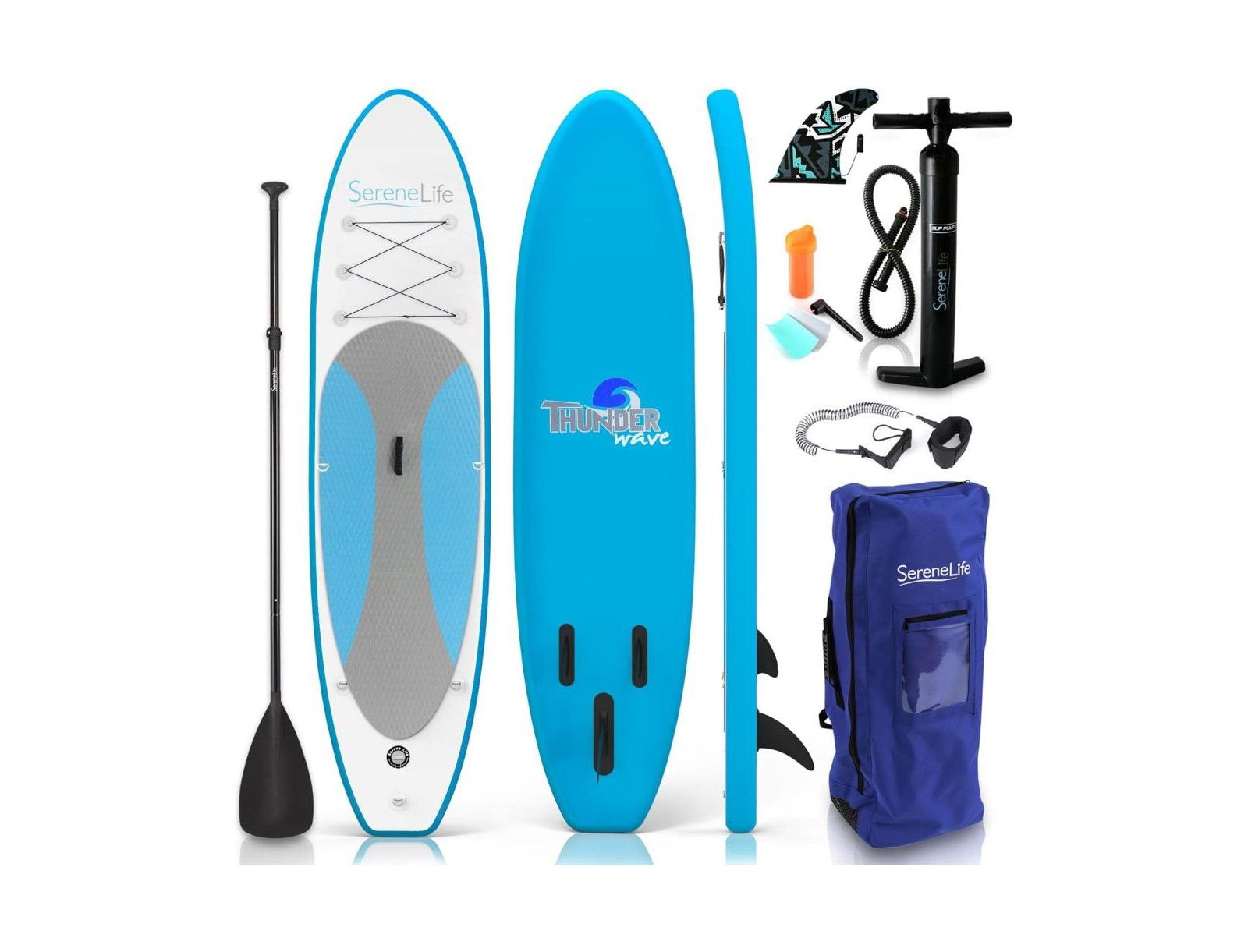 SereneLife доска для сапсерфинга (SUP) Thunder Wave, 10 ft.