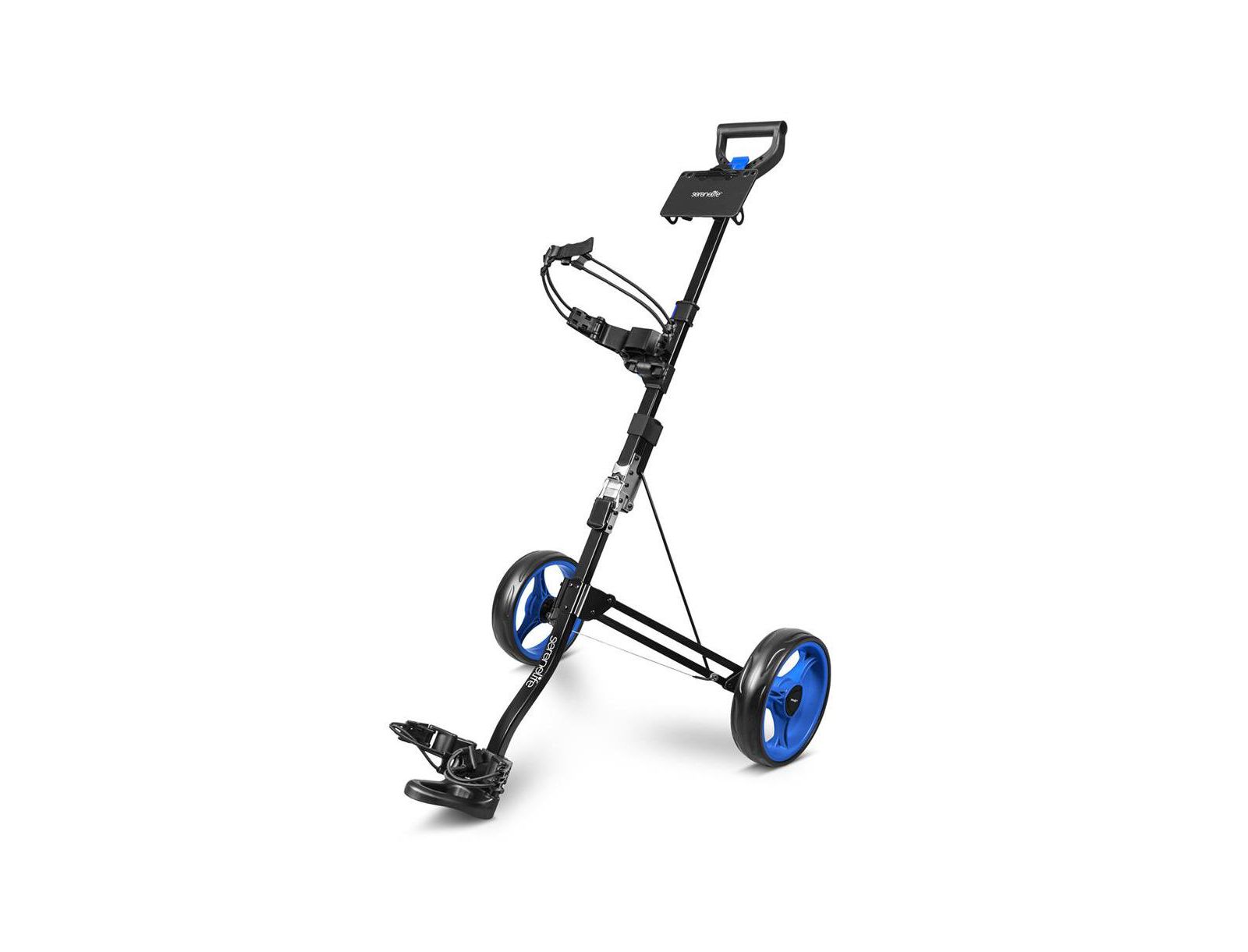 SereneLife Foldable 2-Wheel Golf Push Cart, Aluminum Pull Cart