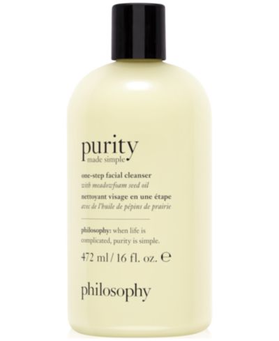 philosophy Purity Made Simple One-Step очищающее средство для лица, 16 oz.