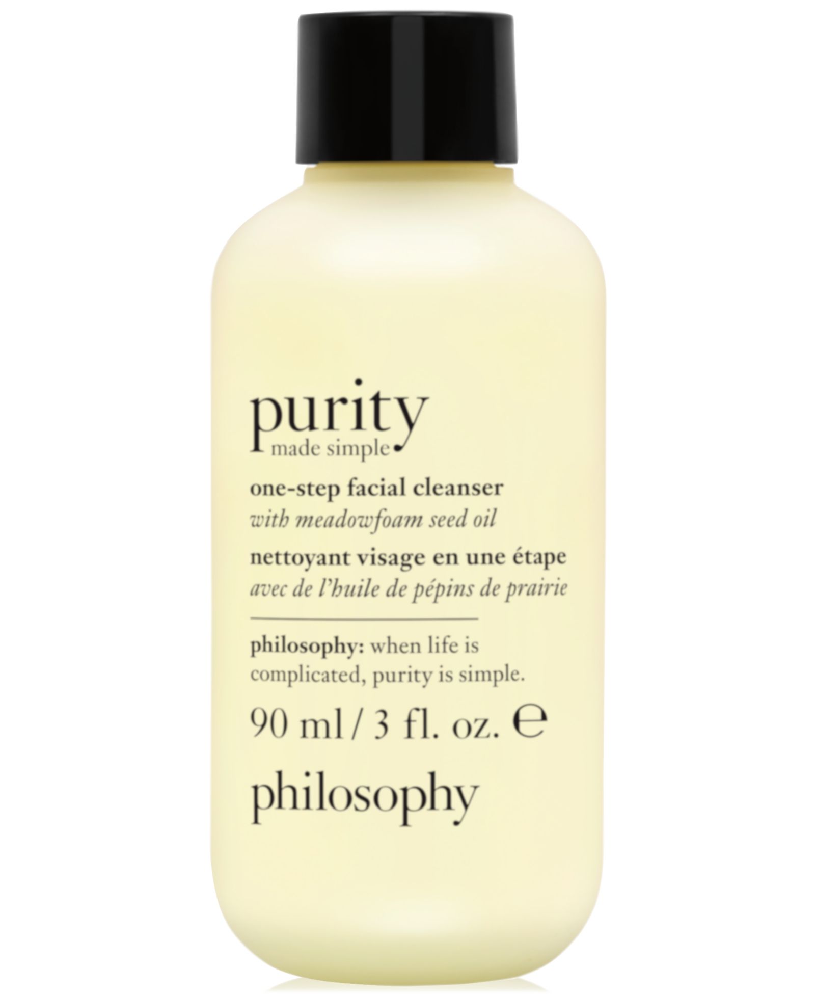 philosophy Purity Made Simple One-Step очищающее средство для лица, 3 oz.