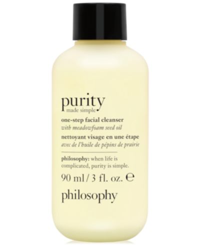 philosophy Purity Made Simple One-Step очищающее средство для лица, 3 oz.