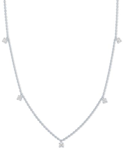 Подвеска Forever Grown Diamonds Lab-Grown Diamond, 1/4 ct. t.w., Sterling Silver или 14k Gold-Plated
