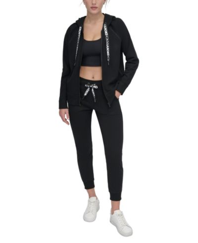 DKNY Sport Женский Two-Tone Zip-Front Long-Sleeve Hoodie