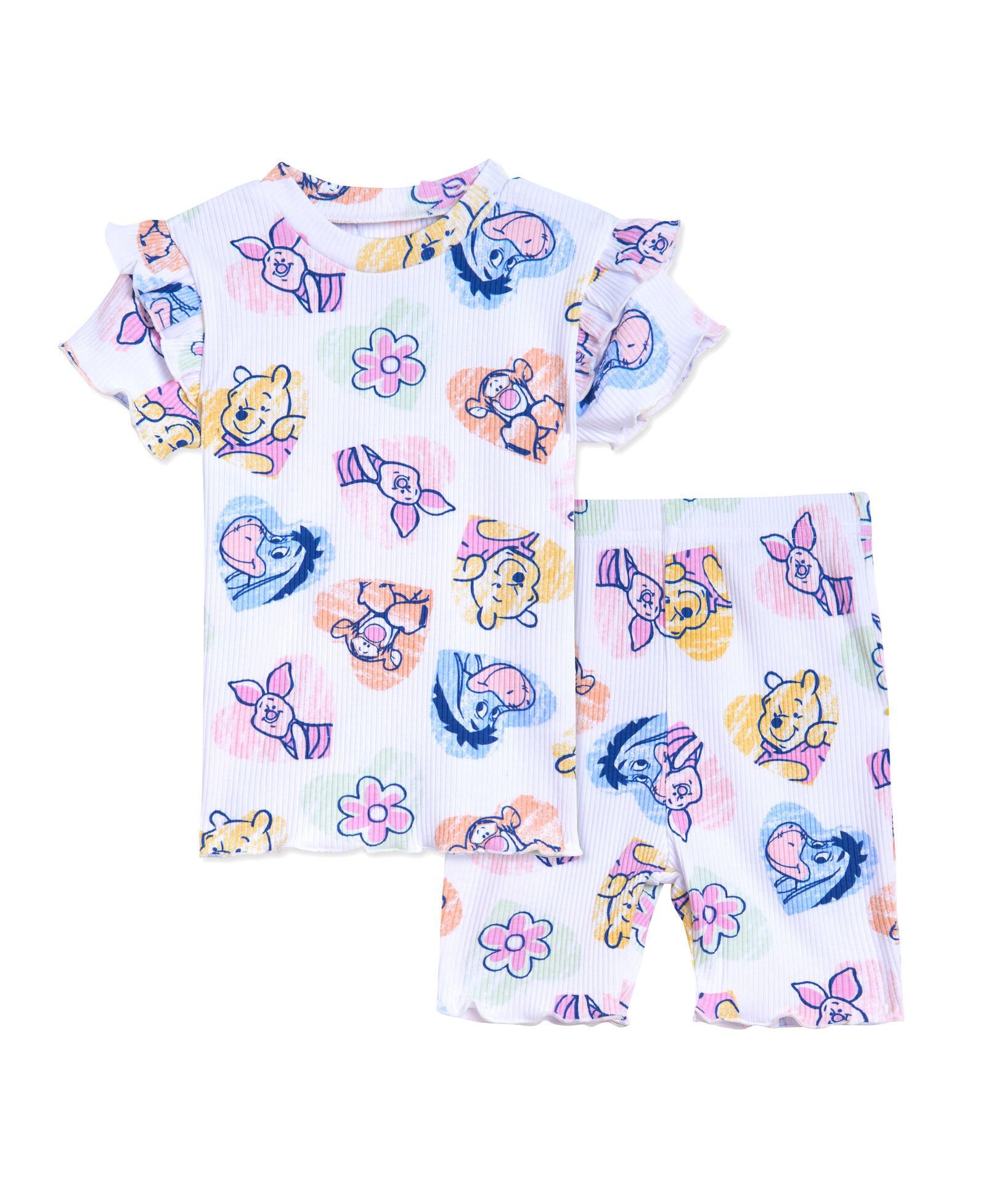 Комплект из футболки Peplum и велосипедок Winnie the Pooh для маленьких девочек