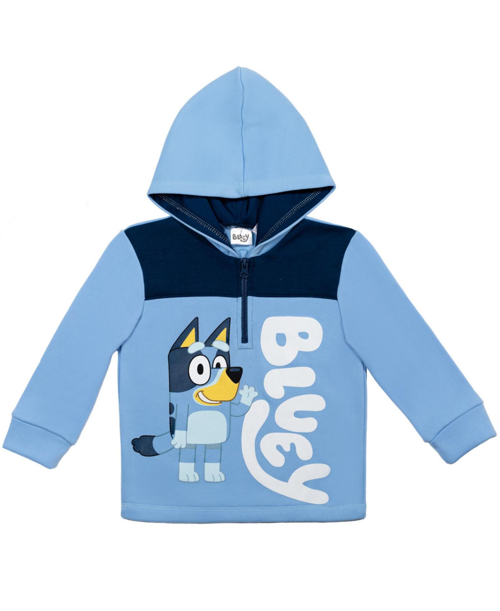 Bluey мужская флисовая худи с полузастежкой для мальчиков Bingo