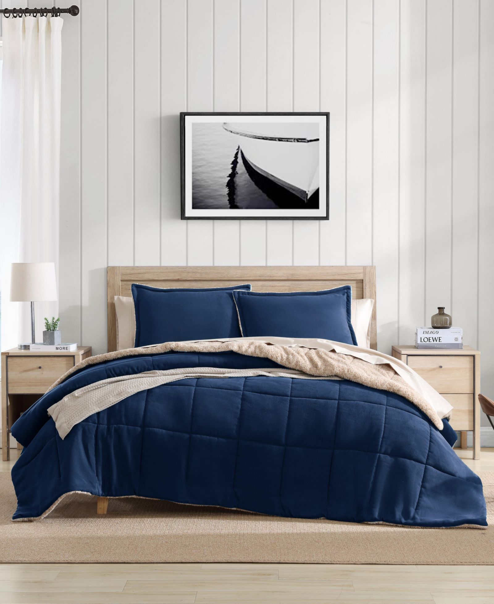 Nautica Beckett Reversible 3-Pc. Comforter Set, King