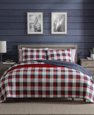 Nautica Rosedale Reversible 3 Piece Quilt Set, King
