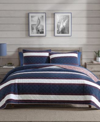 Комплект из 2 стеганых покрывал Nautica Wesley Reversible, Twin
