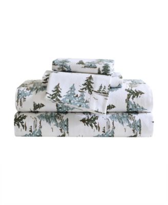 Комплект простыней Eddie Bauer Holiday Cotton Flannel, 4 предмета, King