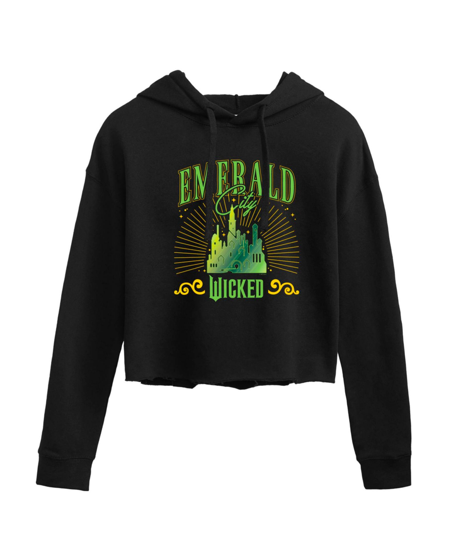 Худи Hybrid Apparel Trendy Juniors Wicked Emerald City Cropped