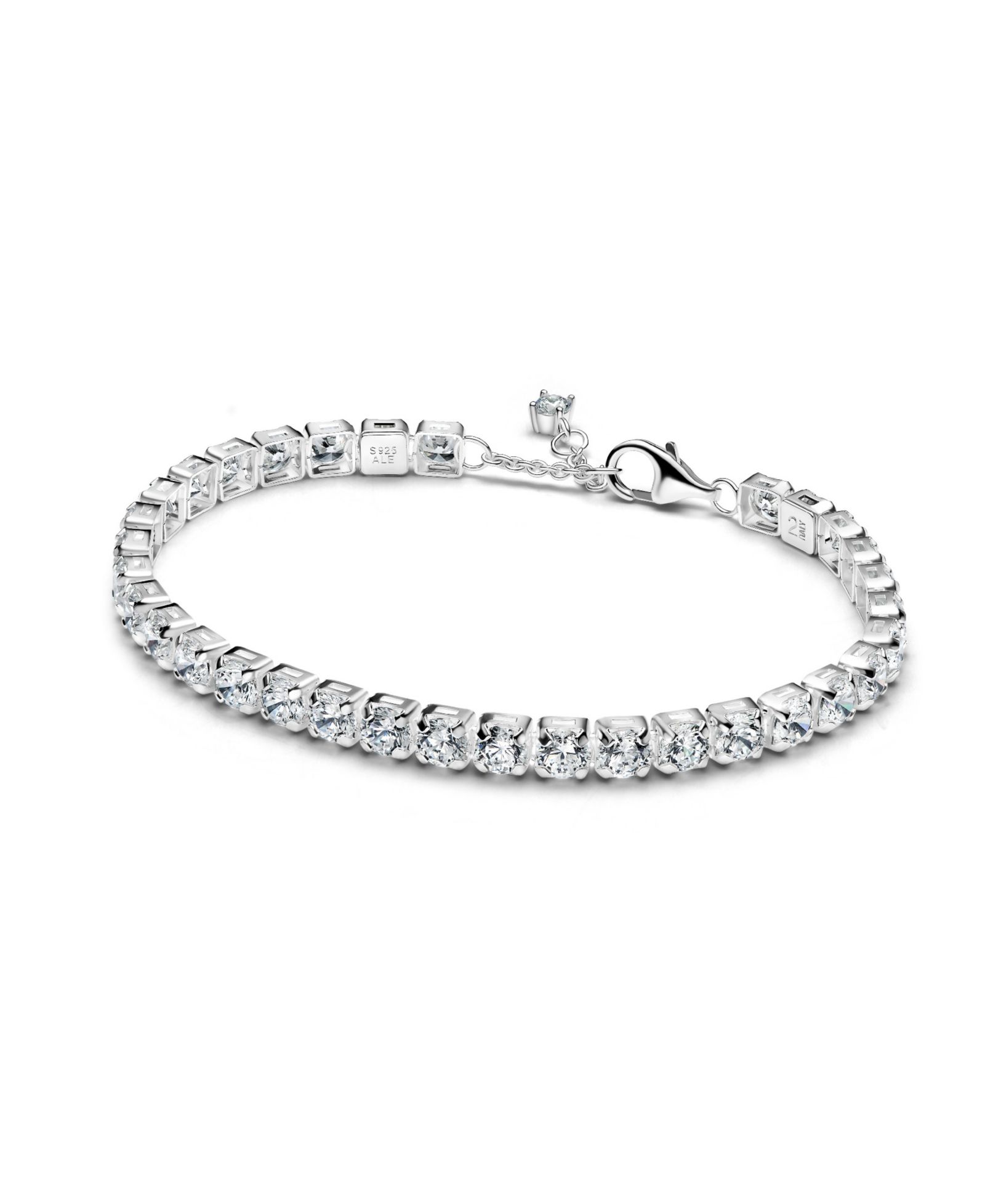 Браслет Pandora Sterling Silver Sparkling Bold Tennis