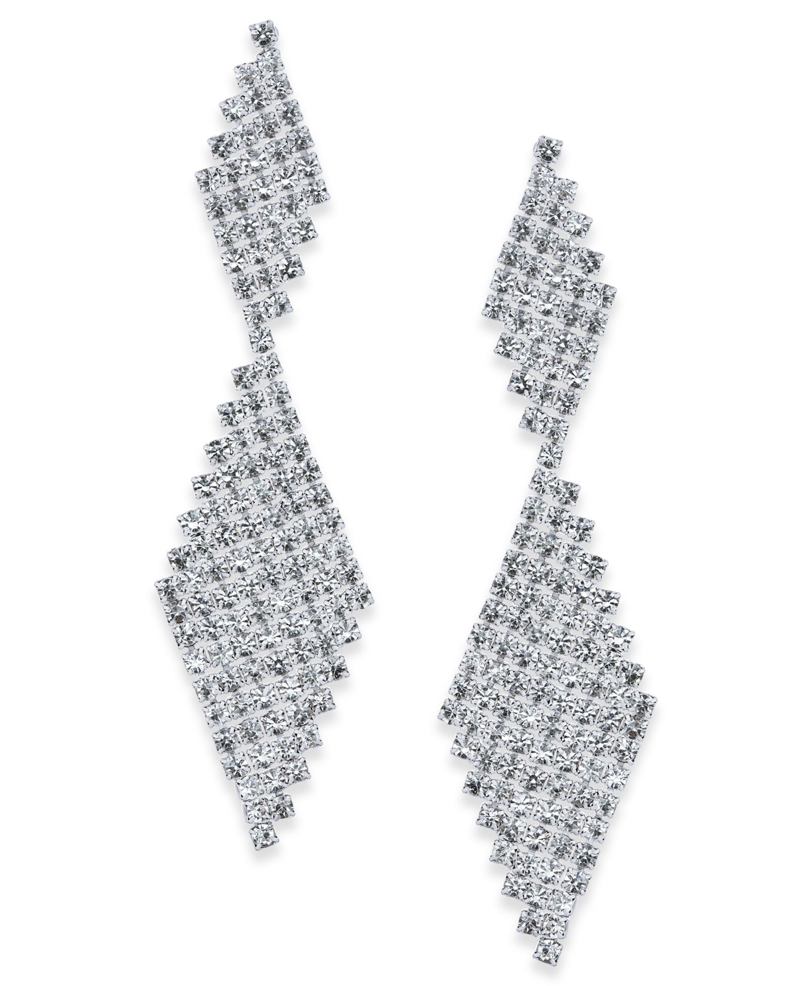 I.N.C. International Concepts Silver-Tone Cup Chain Kite Earrings, Macy's Exclusive