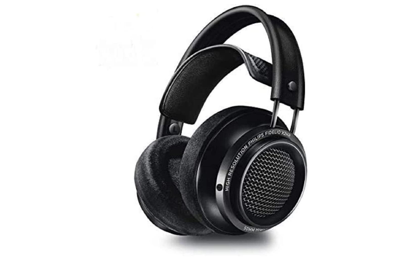 PHILIPS Fidelio полноразмерные открытые проводные студийные наушники, Hi-Res Audio, 50mm драйверы, амбушюры с эффектом памяти, регулируемое оголовье, съемный кабель