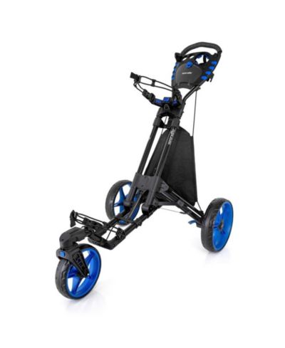 SereneLife Foldable 3-Wheel Golf Push Cart with Deluxe Scorecard Holder and Cup Holder