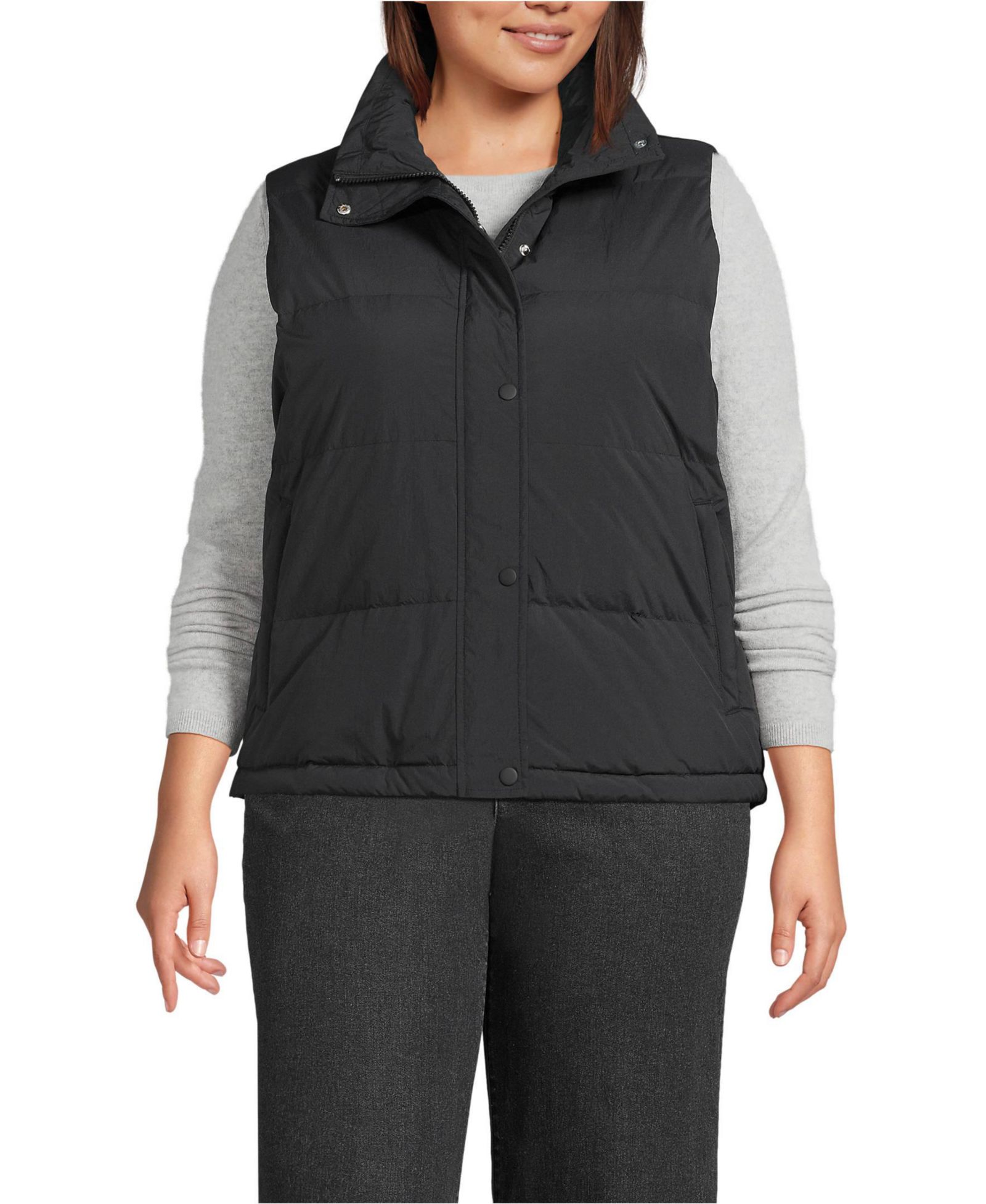 Lands' End Plus Size Max 600 Down Puffer Vest