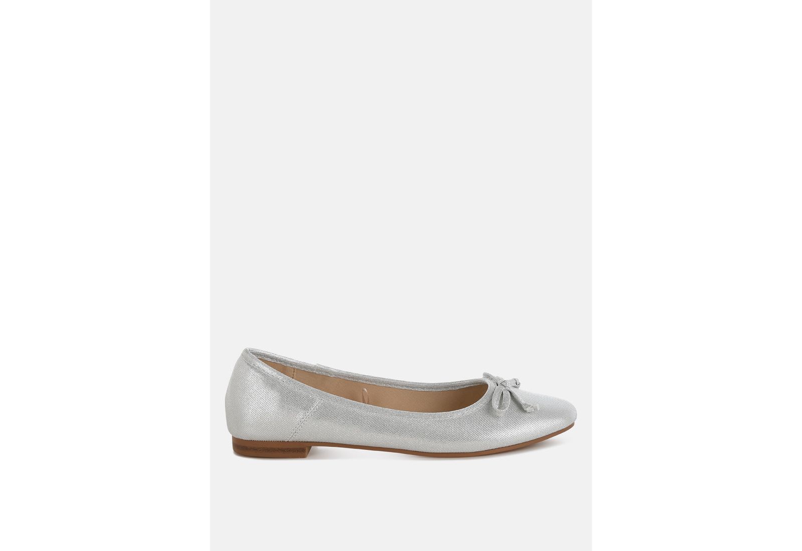 Rag and Co Womens Agshin Metallic Ballet Flats