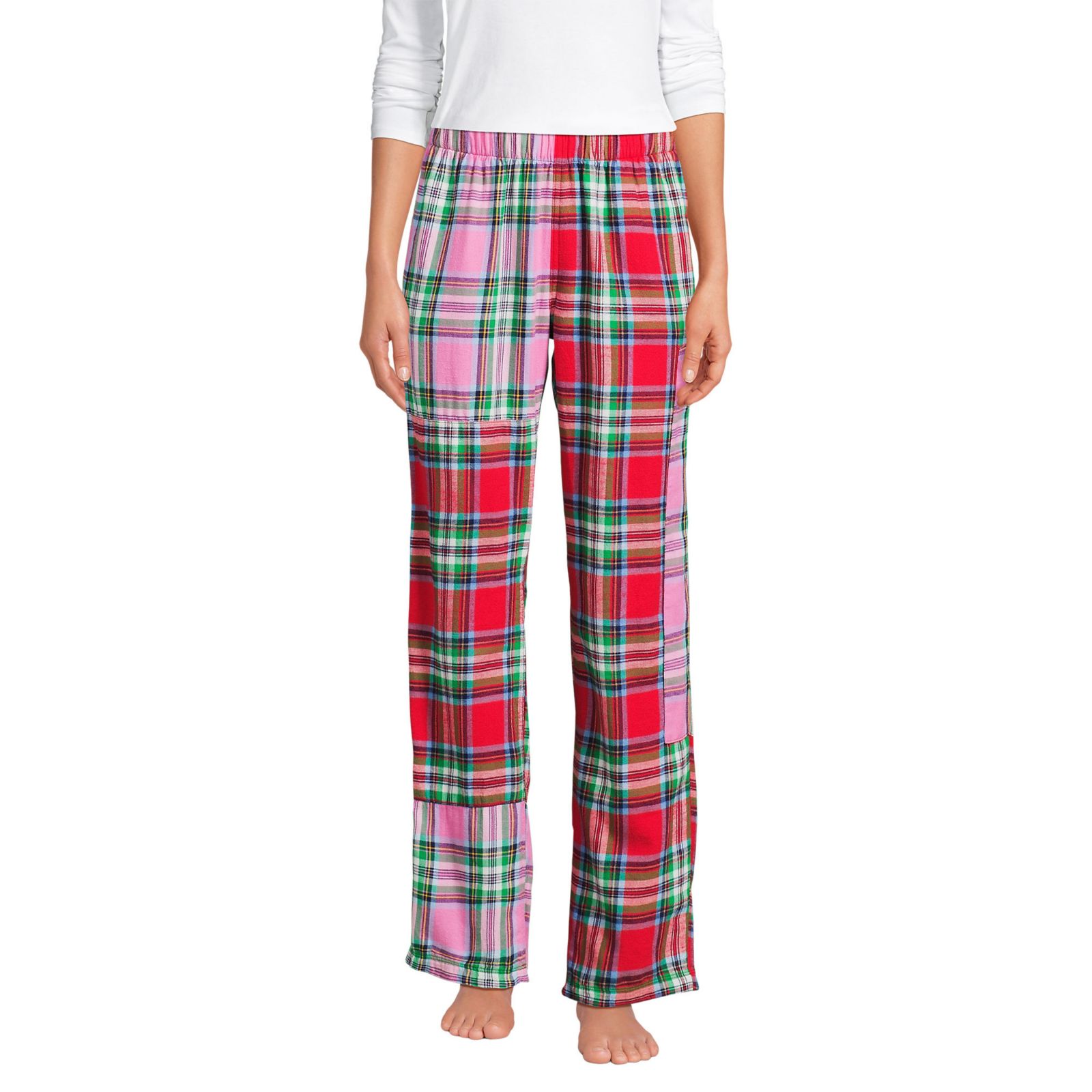 Женские фланелевые брюки Lands' End Flannel Patchwork