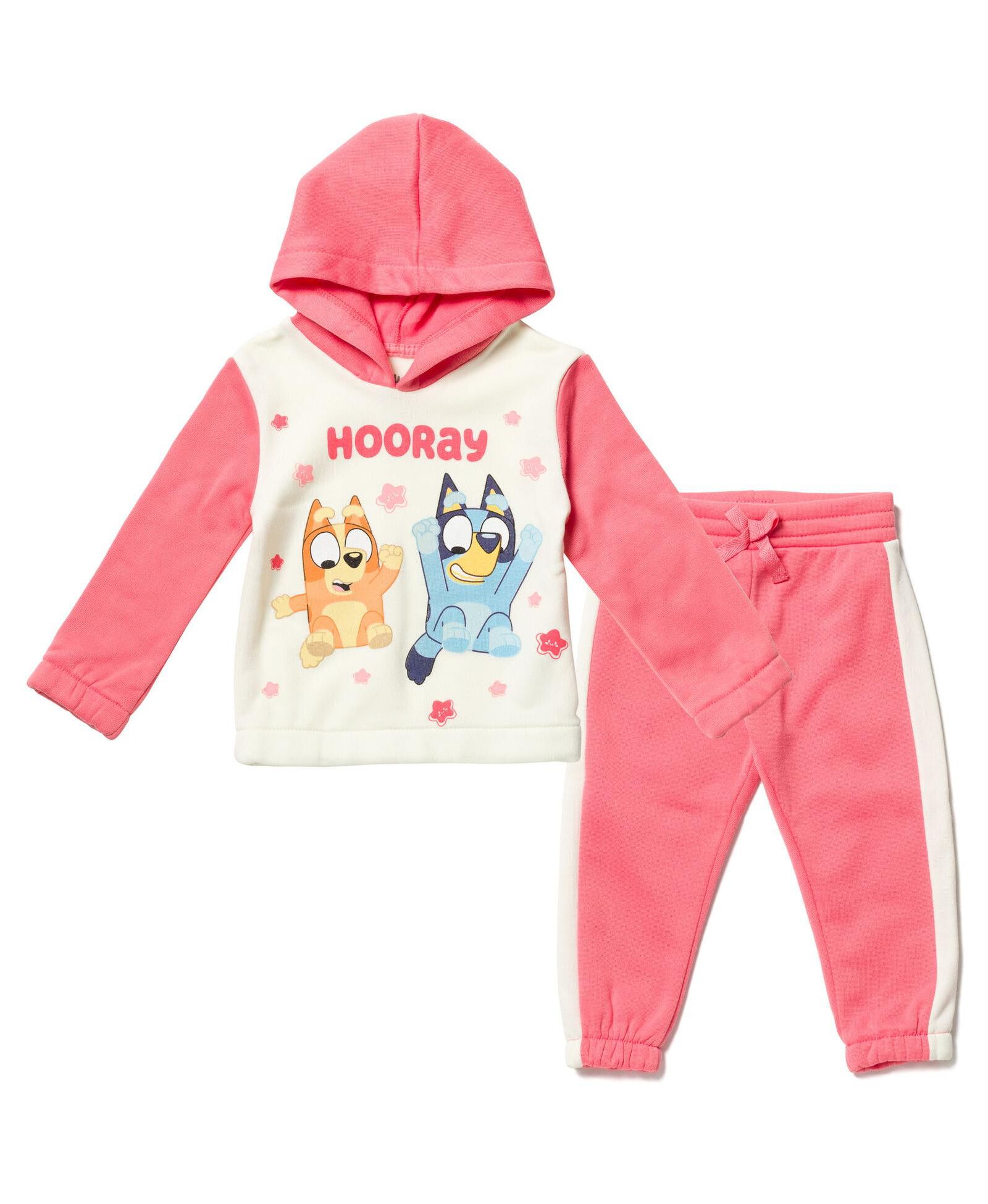 Bluey Детский Pullover Hoodie and Fleece Pants Outfit Set