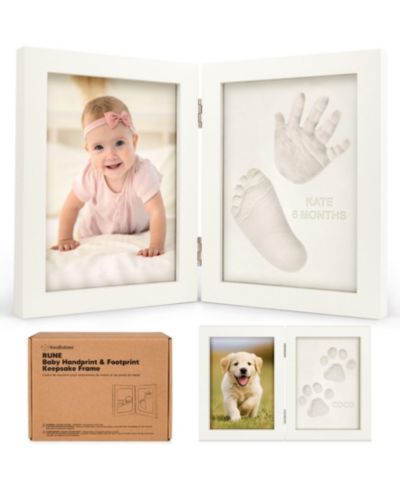 KeaBabies Rune Baby Hand and Footprint Kit Frame, Baby Shower Gifts for Girls, Boys, Newborn Baby Footprint Kit Makers