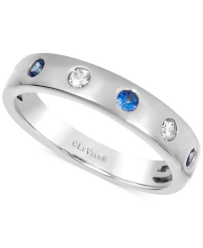 White Gold/Blue Sapphire