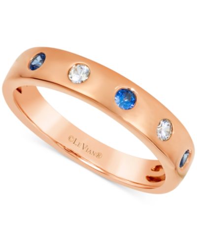 Rose Gold/Blue Sapphire