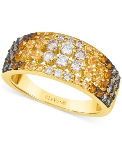 Кольцо Le Vian Desert Ombre™ с цитрином (1/2 ct. t.w.) и бриллиантом (5/8 ct. t.w.), 14k Gold